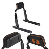 '06-'17 Harley Dyna Low Rider S Street Bob Wide Super Glide Switchback Club Style Passenger Backrests Low profile Fixed Mini Sports Sissy Bar - pazoma