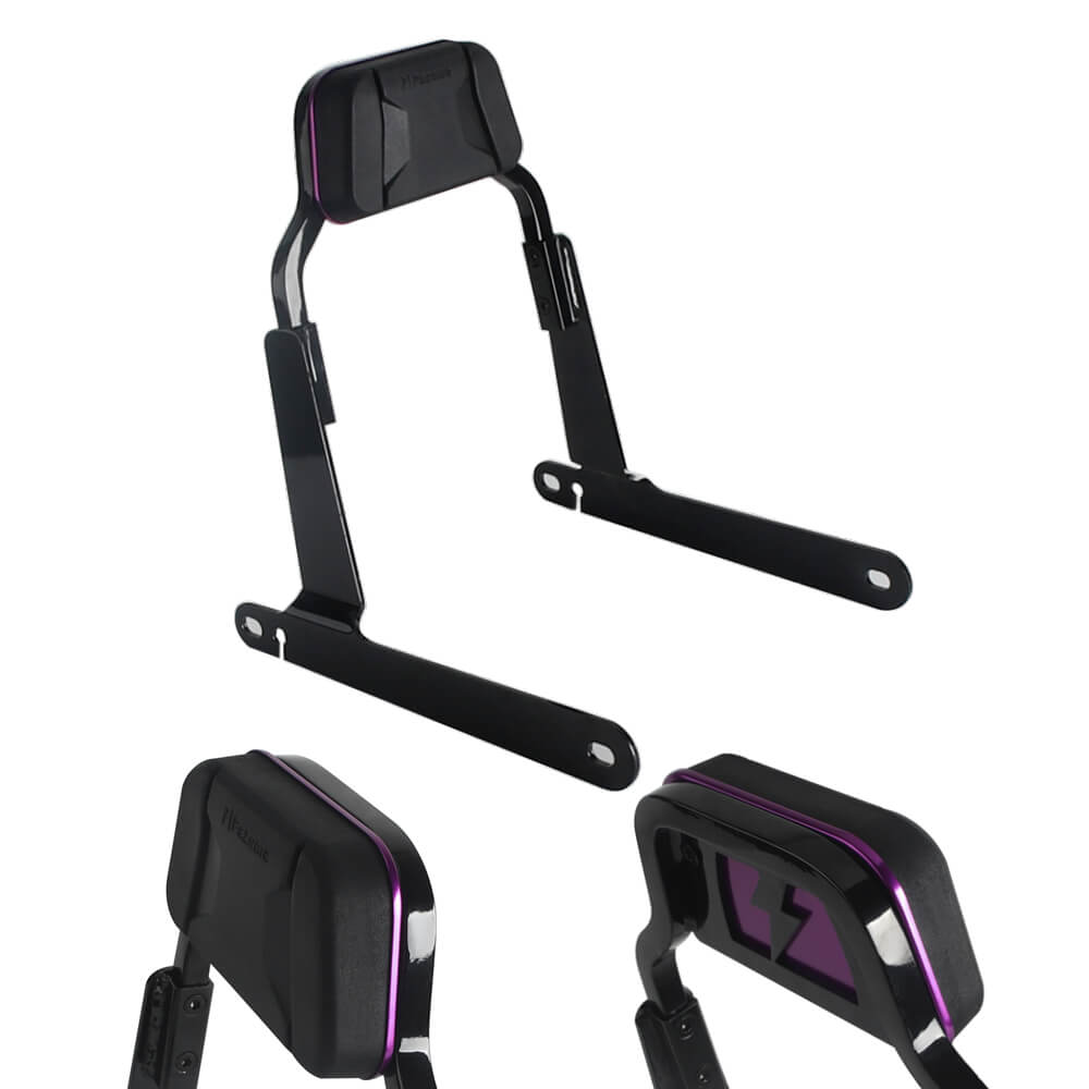 '06-'17 Harley Dyna Low Rider S Street Bob Wide Super Glide Switchback Club Style Passenger Backrests Low profile Fixed Mini Sports Sissy Bar - pazoma