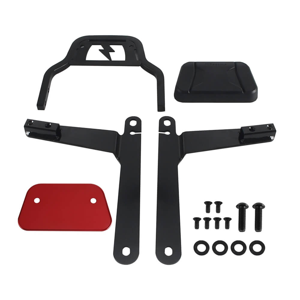 Club Style Passenger Backrests Low profile Fixed Mini Sissy Bar Kit For Harley Dyna Low Rider FXDL Street Bob FXDB Super Glide FXD '06-'17 - pazoma