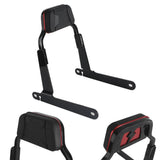 '06-'17 Harley Dyna Low Rider S Street Bob Wide Super Glide Switchback Club Style Passenger Backrests Low profile Fixed Mini Sports Sissy Bar - pazoma