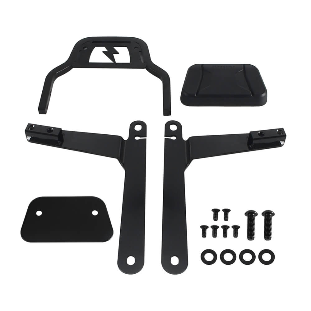 Club Style Passenger Backrests Low profile Fixed Mini Sissy Bar Kit For Harley Dyna Low Rider FXDL Street Bob FXDB Super Glide FXD '06-'17 - pazoma