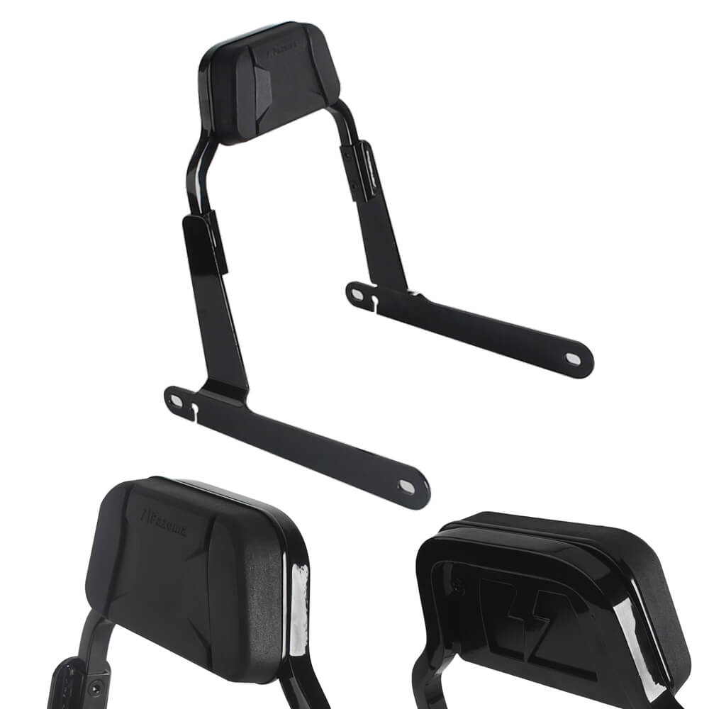 '06-'17 Harley Dyna Low Rider S Street Bob Wide Super Glide Switchback Club Style Passenger Backrests Low profile Fixed Mini Sports Sissy Bar - pazoma