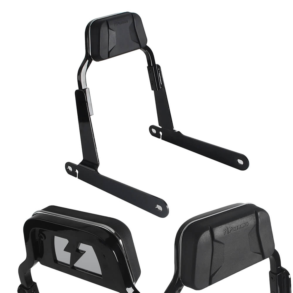 '06-'17 Harley Dyna Low Rider S Street Bob Wide Super Glide Switchback Club Style Passenger Backrests Low profile Fixed Mini Sports Sissy Bar - pazoma