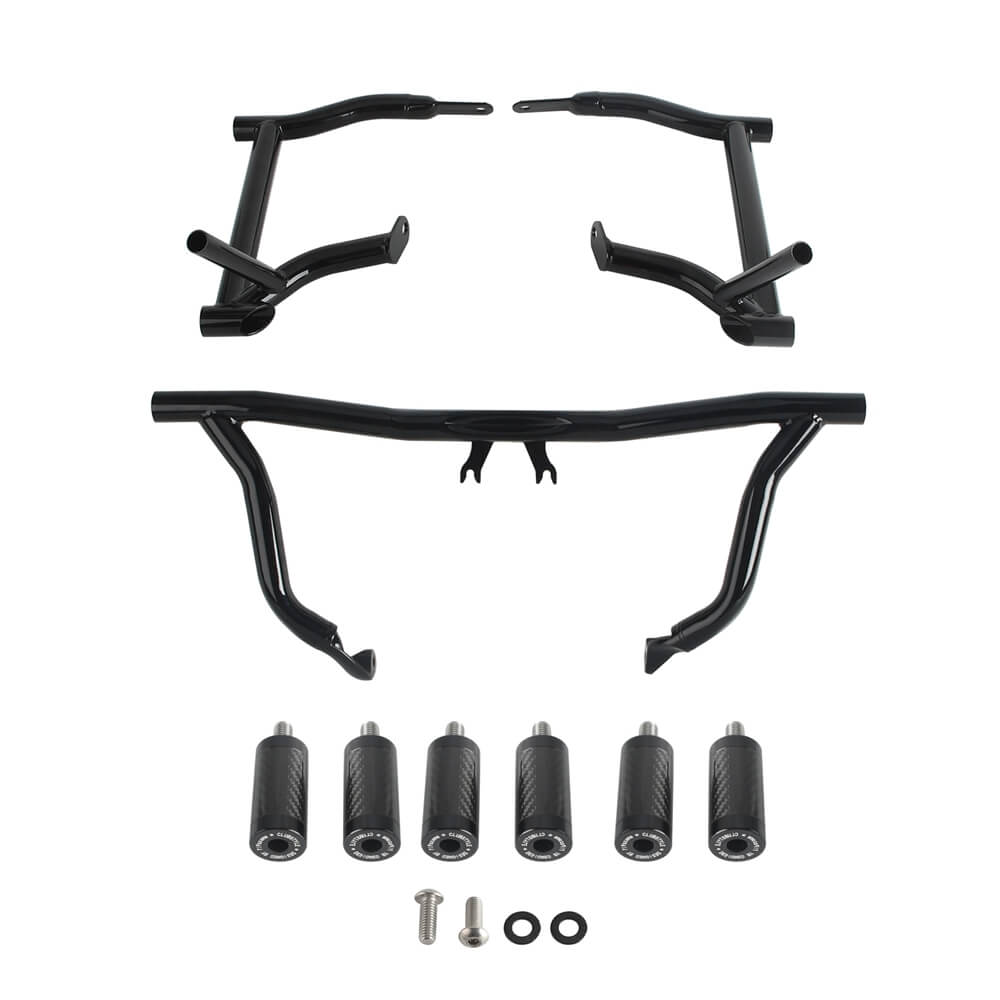 14-25 Harley Street Glide Road Glide Road King FLHX FLHR FLTRXST Performance Bagger Highway Engine Guard Crash Bar Saddlebag Tip-Over Bar Set - pazoma