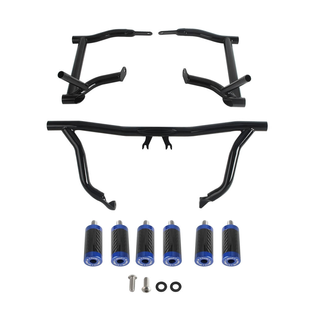 14-25 Harley Street Glide Road Glide Road King FLHX FLHR FLTRXST Performance Bagger Highway Engine Guard Crash Bar Saddlebag Tip-Over Bar Set - pazoma