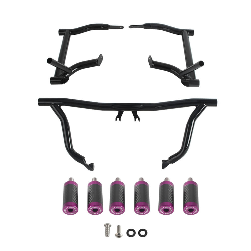 14-25 Harley Street Glide Road Glide Road King FLHX FLHR FLTRXST Performance Bagger Highway Engine Guard Crash Bar Saddlebag Tip-Over Bar Set - pazoma