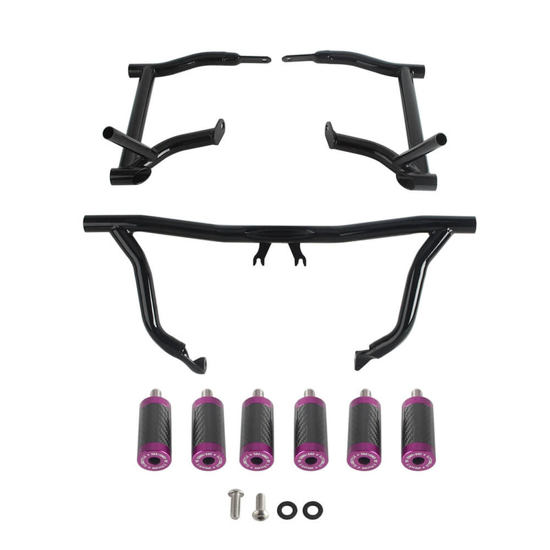 14-25 Harley Street Glide Road Glide Road King FLHX FLHR FLTRXST Performance Bagger Highway Engine Guard Crash Bar Saddlebag Tip-Over Bar Set - pazoma