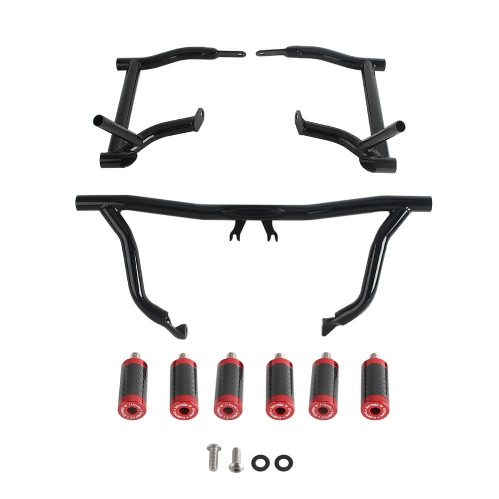 14-25 Harley Street Glide Road Glide Road King FLHX FLHR FLTRXST Performance Bagger Highway Engine Guard Crash Bar Saddlebag Tip-Over Bar Set - pazoma