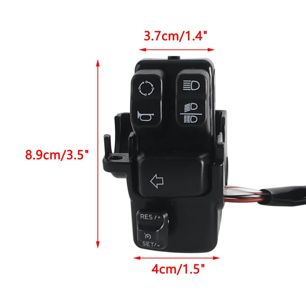 '16-'24 Harley Softail Deluxe Slim S Sport Glide Standard FXDR FLSS FLSTC FLSTFBS FLSTN FXSE FLSB FSLR FLHCS Cruise Control Kit Switch Button - pazoma