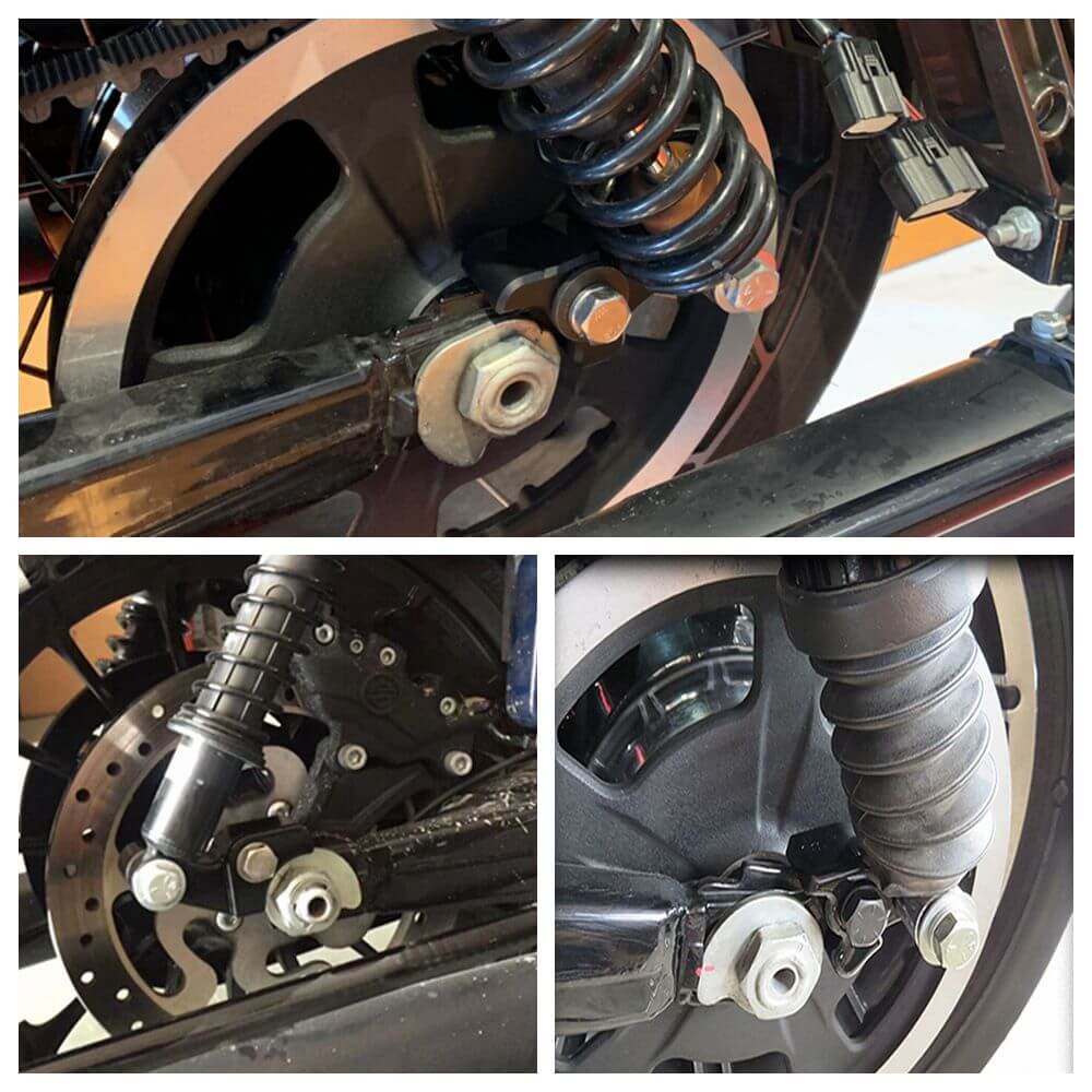 2 inch Rear Shock Lowering Blocks Kit For Harley Touring FLHTKSE FLHXS FLHRXS FLTRXS FLHTCUI Road King Street Glide 2009-2023 - pazoma