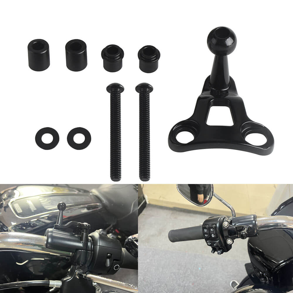 1s Lock & Release Phone Carrier Mount Holder Quick Lock Stand Bracket For Harley Road Glide FLTRX FLTRU FLTRK FLTRXST FLTRKSE 15- - pazoma