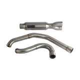 2017-2025 Harley Touring FLH M8 Bagger Shorty 2-into-1 Full Complete Exhaust System Stainless Steel Muffler - pazoma