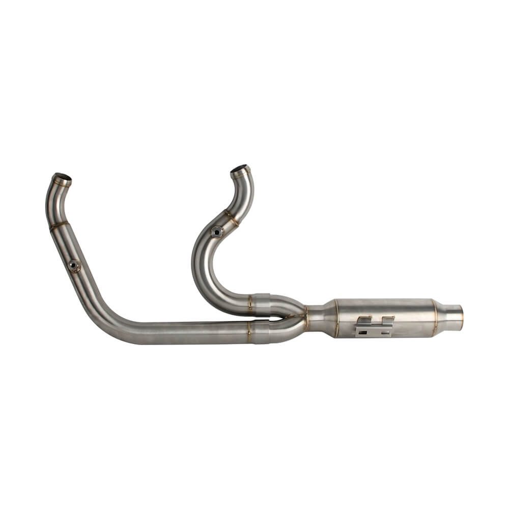2-into-1 Big Bore Full Exhaust System Stainless Steel Muffler For Harley M8 Softail Low Rider S ST Fat Street Bob Standard Slim 2018-2025 - pazoma