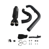 2-into-1 Big Bore Full Exhaust System Stainless Steel Muffler For Harley M8 Softail Low Rider S ST Fat Street Bob Standard Slim 2018-2025 - pazoma