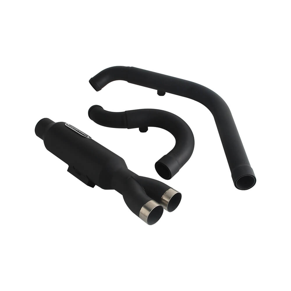 2-into-1 Big Bore Full Exhaust System Stainless Steel Muffler For Harley M8 Softail Low Rider S ST Fat Street Bob Standard Slim 2018-2025 - pazoma