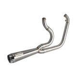 2-into-1 Full Complete Exhaust System Stainless Steel Muffler For 2006-17 Harley Dyna Fat Bob Low Rider S Street Bob Wide Super Glide - pazoma