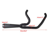 2-into-1 Full Complete Exhaust System Stainless Steel Muffler For Harley Softail FXLR FXLRS FXLRST FXRST FXST FXBB FXBBS 2018-2024 - pazoma