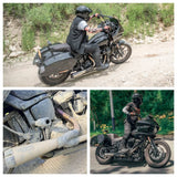 2-into-1 Full Complete Exhaust System Stainless Steel Muffler For Harley Softail FXLR FXLRS FXLRST FXRST FXST FXBB FXBBS 2018-2024 - pazoma