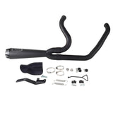 2-into-1 Full Complete Exhaust System Stainless Steel Muffler For Harley Softail Low Rider S ST EI Diablo Street Bob Standard 2018-2024 - pazoma