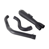 2-into-1 Full Complete Exhaust System Stainless Steel Muffler For Harley Touring M8 Bagger FLH Street Road Glide Road King 2017up - pazoma