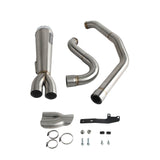 2-into-1 Full Complete Exhaust System Stainless Steel Muffler For Harley Touring M8 Bagger FLH Street Road Glide Road King 2017up - pazoma