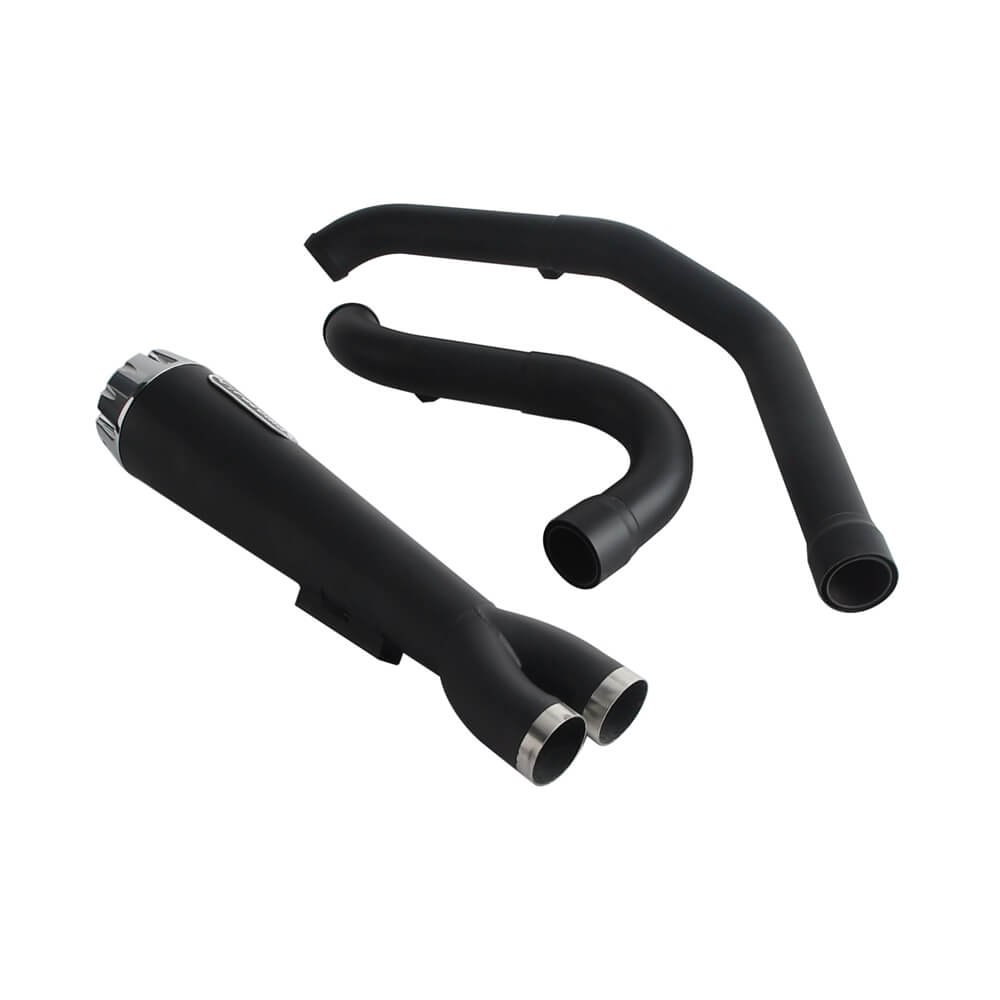 2-into-1 Full Complete Exhaust System Stainless Steel Muffler For Harley Touring M8 Bagger FLH Street Road Glide Road King 2017up - pazoma