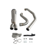 2-into-1 Full Complete Exhaust System Stainless Steel Muffler For Harley Touring M8 Bagger FLH Street Road Glide Road King 2017up - pazoma
