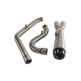2-into-1 Full Complete Exhaust System Stainless Steel Muffler For Harley Touring M8 Bagger FLH Street Road Glide Road King 2017up - pazoma