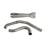 2-into-1 Full Complete Exhaust System Stainless Steel Muffler For Harley Touring M8 Bagger FLH Street Road Glide Road King 2017up - pazoma