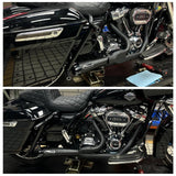 2-into-1 Full Complete Exhaust System Stainless Steel Muffler For Harley Touring M8 Bagger FLH Street Road Glide Road King 2017up