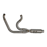 2006-2017 Harley Dyna 2-into-1 Full Complete Exhaust System Stainless Steel Muffler Fat Bob FXDF Low Rider FXDL S Street Bob FXDB FXD - pazoma