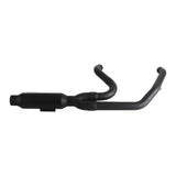 2017-2025 Harley Touring FLH M8 Bagger Shorty 2-into-1 Full Complete Exhaust System Stainless Steel Muffler - pazoma