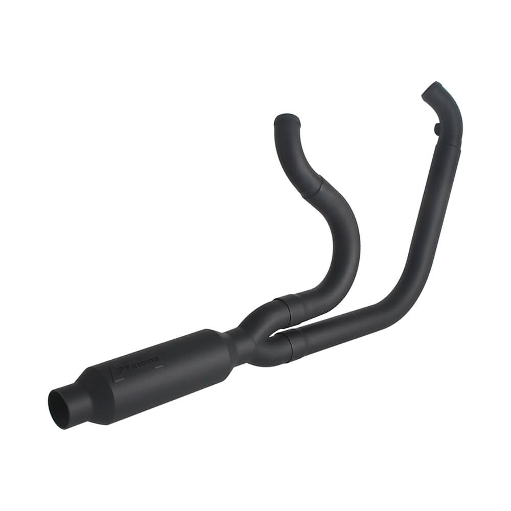 2006-2017 Harley Dyna 2-into-1 Full Complete Exhaust System Stainless Steel Muffler Fat Bob FXDF Low Rider FXDL S Street Bob FXDB FXD - pazoma