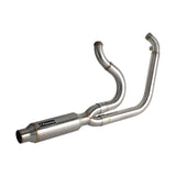 2006-2017 Harley Dyna 2-into-1 Full Complete Exhaust System Stainless Steel Muffler Fat Bob FXDF Low Rider FXDL S Street Bob FXDB FXD - pazoma