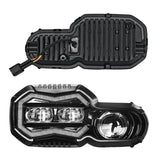2006-2018 BMW F650GS F700GS F800GS LED Headlight Kit with Halo Ring High/Low Lighting Headlamp Daylight Running Light DRL - pazoma