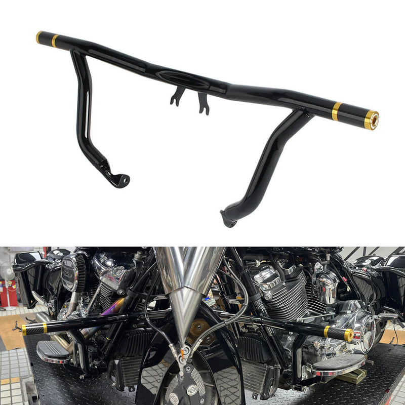 2014-2025 Harley Touring Road Glide Electra Street Glide Road King Special CVO Highway Engine Guard Crash Bar Frame Slider Flat-Out Bar - pazoma