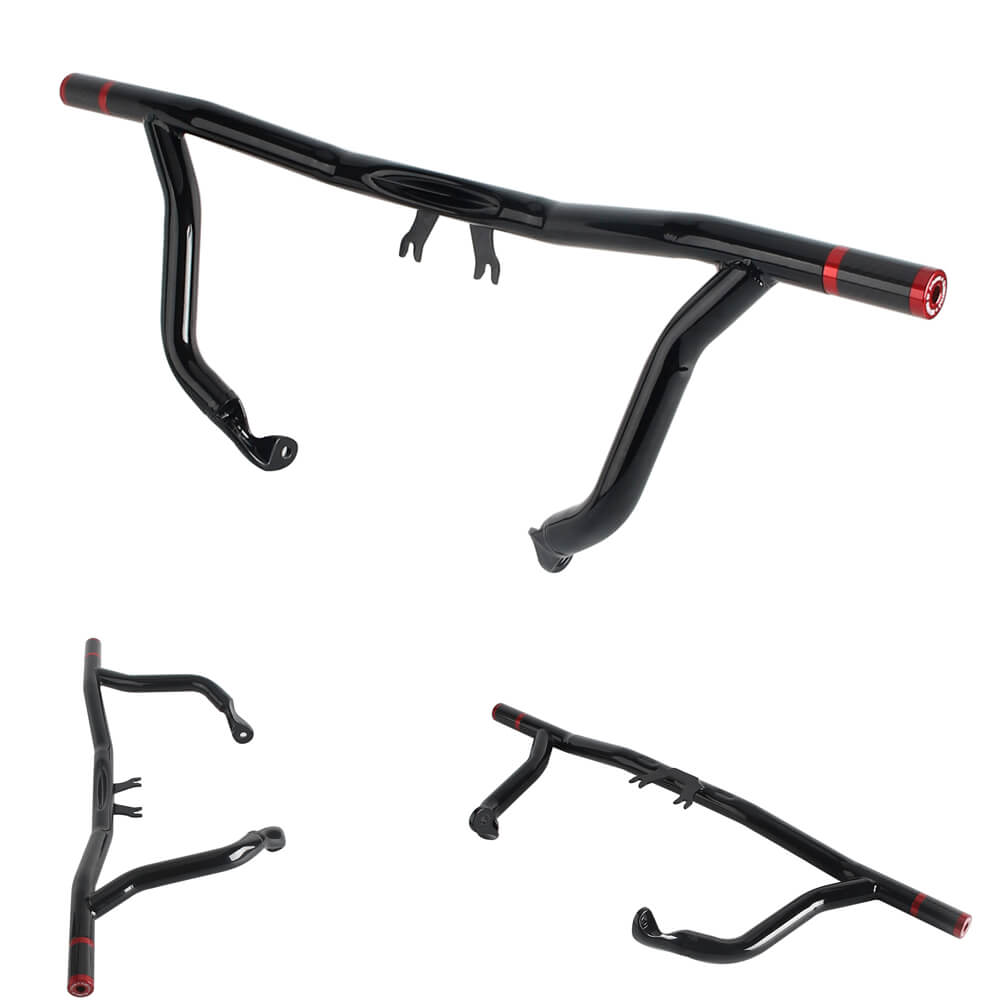 14-25 Harley Street Glide Road Glide Road King FLHX FLHR FLTRXST Performance Bagger Highway Engine Guard Crash Bar Saddlebag Tip-Over Bar Set - pazoma