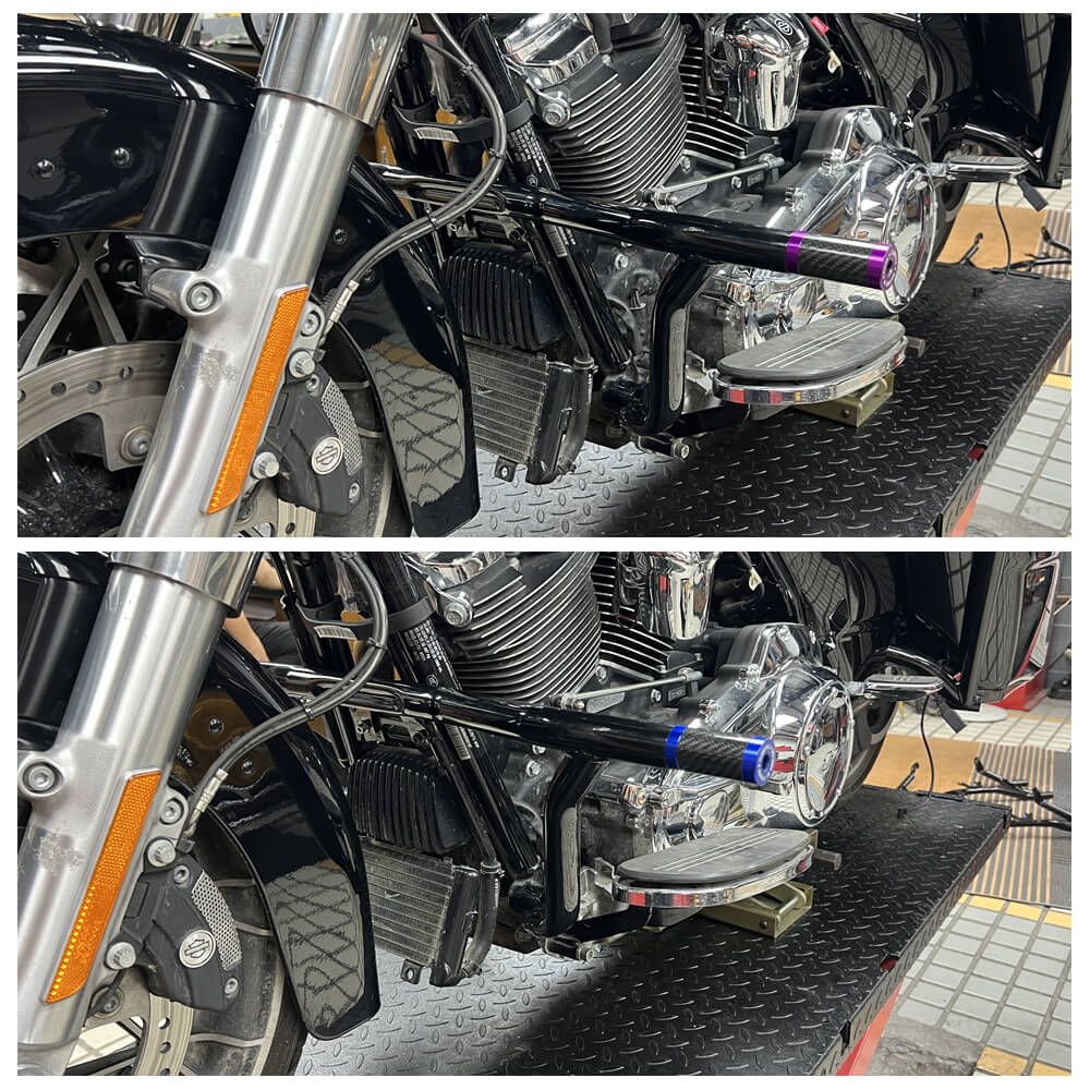 14-25 Harley Street Glide Road Glide Road King FLHX FLHR FLTRXST Performance Bagger Highway Engine Guard Crash Bar Saddlebag Tip-Over Bar Set - pazoma