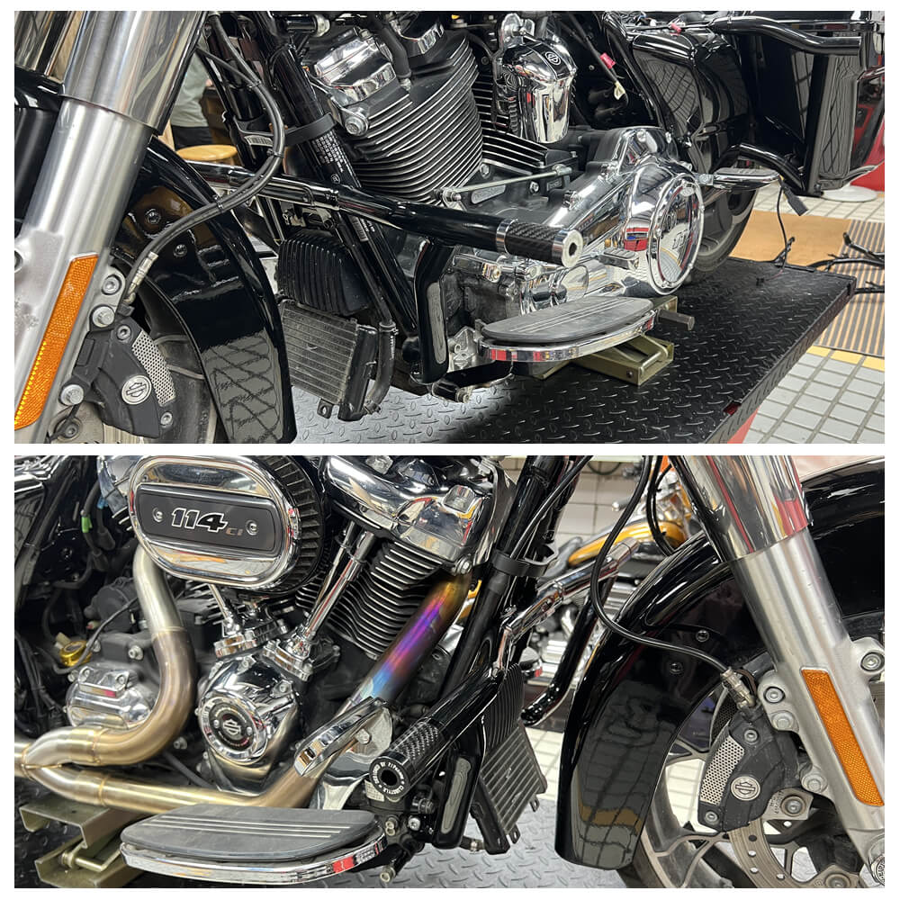 2023.5-2025 Harley Road Glide Street Glide ST CVO FLHXSE FLTRXSE Performance Highway Peg Crash Bar Cage Engine Guard - pazoma