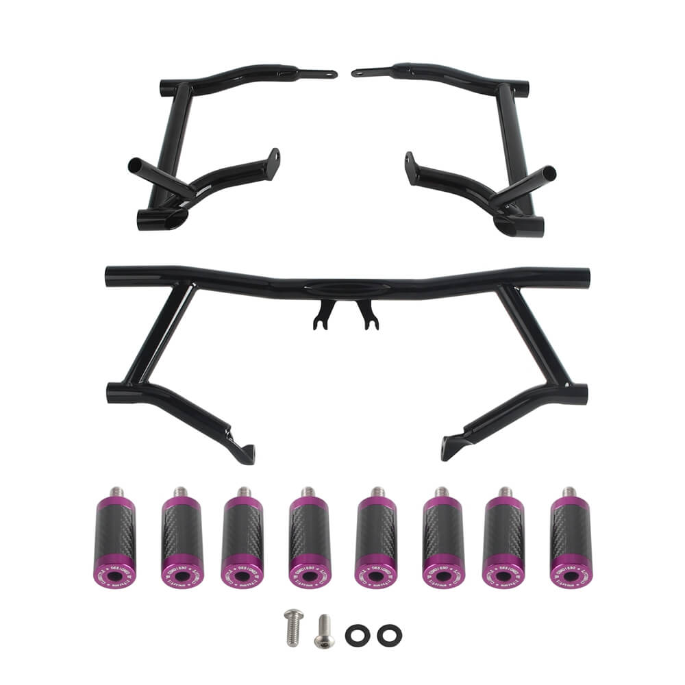 2014-25 Harley Street Glide Road Glide Road King FLHR FLTR FLHX FLHTKSE Performance High 2 Step Crash Bar Engine Guard Saddlebag Tip-Over Bar - pazoma