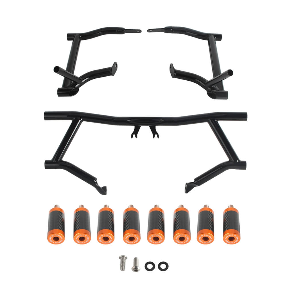 2014-25 Harley Street Glide Road Glide Road King FLHR FLTR FLHX FLHTKSE Performance High 2 Step Crash Bar Engine Guard Saddlebag Tip-Over Bar - pazoma