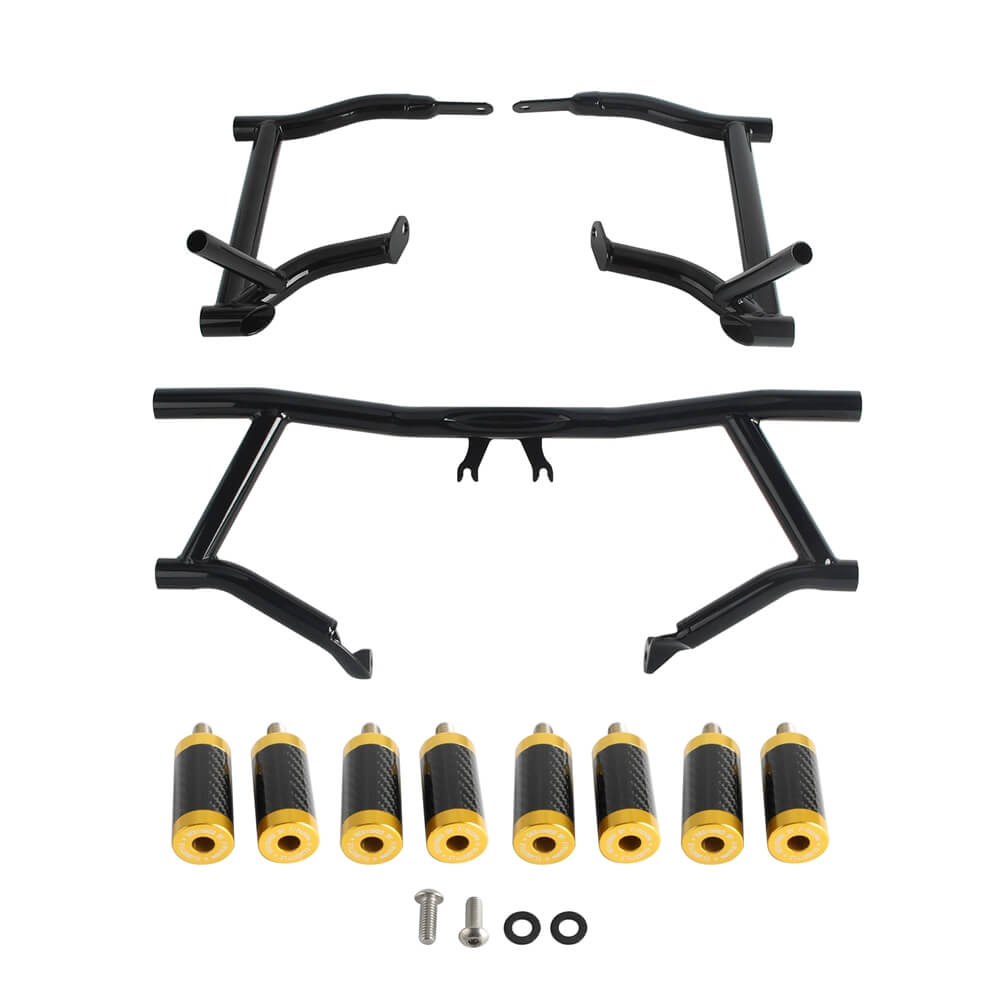 2014-25 Harley Street Glide Road Glide Road King FLHR FLTR FLHX FLHTKSE Performance High 2 Step Crash Bar Engine Guard Saddlebag Tip-Over Bar - pazoma