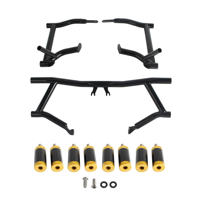 2014-25 Harley Street Glide Road Glide Road King FLHR FLTR FLHX FLHTKSE Performance High 2 Step Crash Bar Engine Guard Saddlebag Tip-Over Bar - pazoma