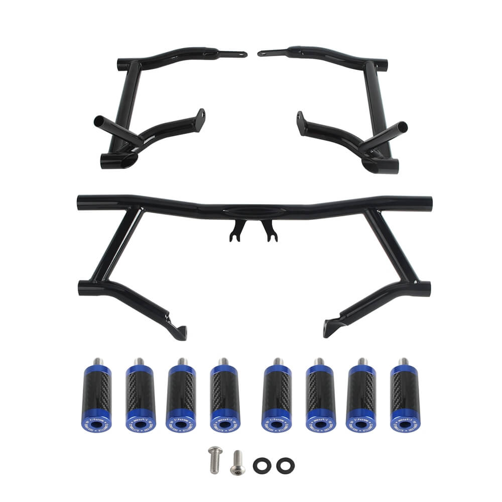 2014-25 Harley Street Glide Road Glide Road King FLHR FLTR FLHX FLHTKSE Performance High 2 Step Crash Bar Engine Guard Saddlebag Tip-Over Bar - pazoma