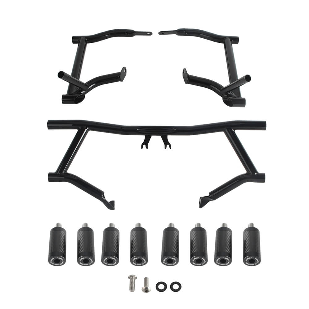 2014-25 Harley Street Glide Road Glide Road King FLHR FLTR FLHX FLHTKSE Performance High 2 Step Crash Bar Engine Guard Saddlebag Tip-Over Bar - pazoma