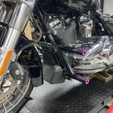 2014-25 Harley Street Glide Road Glide Road King FLHR FLTR FLHX FLHTKSE Performance High 2 Step Crash Bar Engine Guard Saddlebag Tip-Over Bar - pazoma