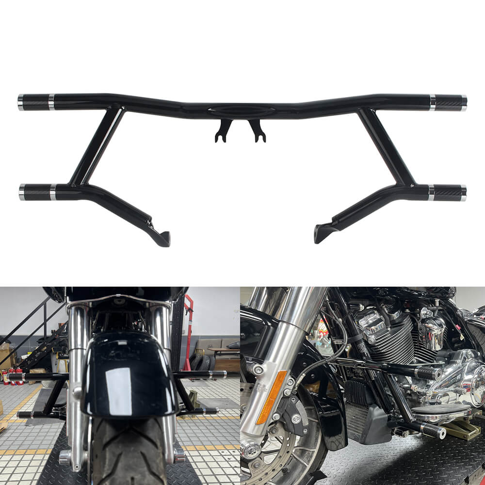 2014-25 Harley Street Glide Road Glide Road King FLHX FLHR FLTRXST Performance Highway Peg High 2 Step Crash Bar Cage Engine Guard - pazoma