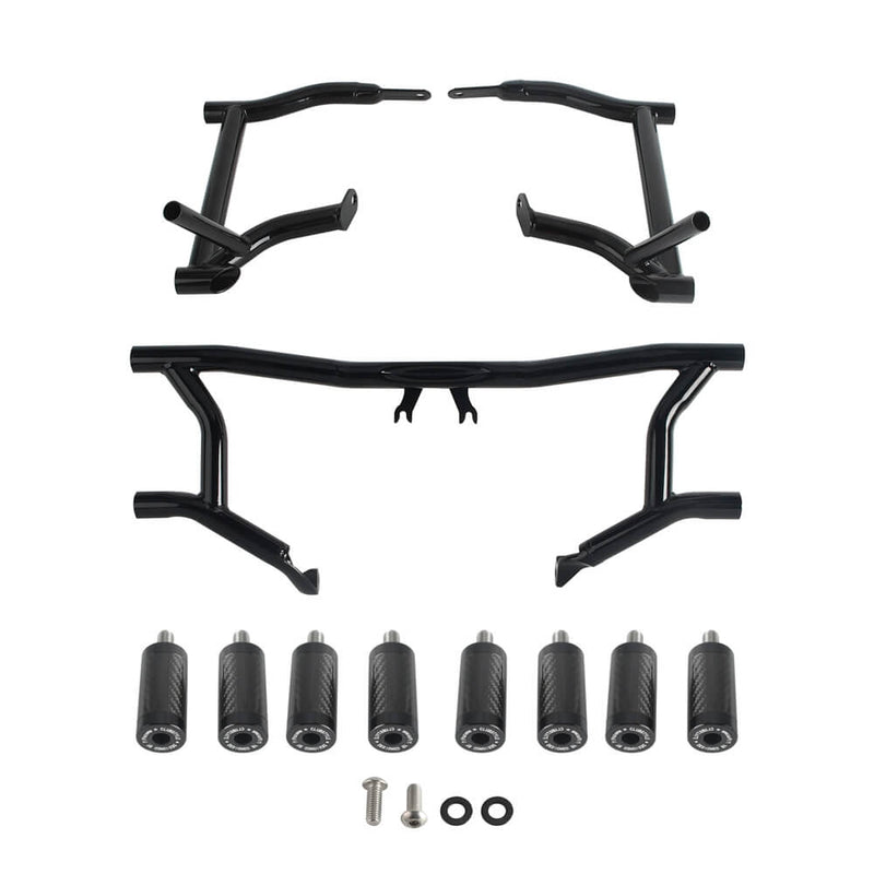 2014-25 Harley Touring Road Glide King Electra Street Glide ST CVO Highway Peg High 2 Step Crash Bar Engine Guard Saddlebag Tip-Over Bar Set - pazoma