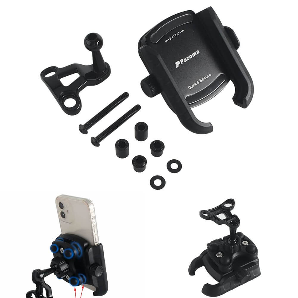 2015-23 Harley Road Glide FLTRX Phone Carrier Mount Holder Get Your Phone in 1 Second Quick Lock Stand Bracket with Vibration Dampener - pazoma