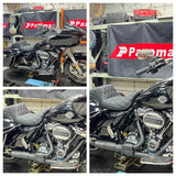 2017-2025 Harley Touring FLH M8 Bagger Shorty 2-into-1 Full Complete Exhaust System Stainless Steel Muffler - pazoma